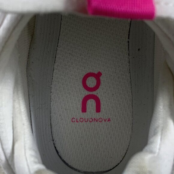 New On Cloud Cloudnova "Barbie" Women Pink Shoes White - Picture 6 of 7